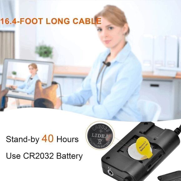 NWT Comica Audio SIG.LAV V05 MI Omnidirectional Lavalier Microphone with Gain an - Picture 5 of 13